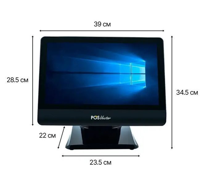 Бюджетний потужний POS-термінал POS Vector Agnes 15,6&rdquo;, 8/64 ГБ. Сенсорний Windows ПОС термінал GL-U2 фото