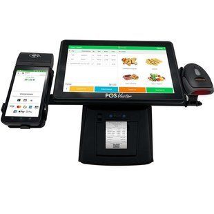 Комплексная касса 5-в-1 SHIVA POS Android 13 для магазина и торговли. POS-терминал + принтер чеков + сканер штрихкодов + держатель + ПО SHIVA-A13 фото